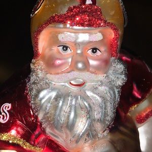 COPY - 49ERS Santa 🎅 Ornament “Rare” Super Bowl Champs